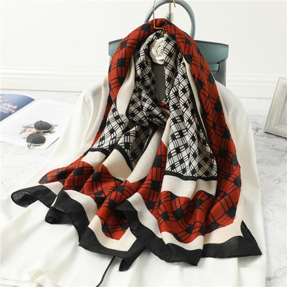 Women's Plaid Shawl - Warm Wrap