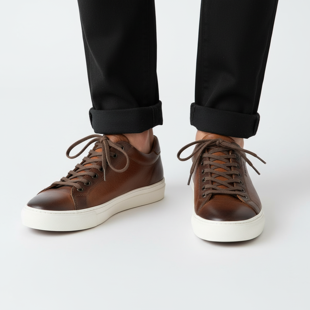 Handmade Retro Lace-up Casual Sneakers