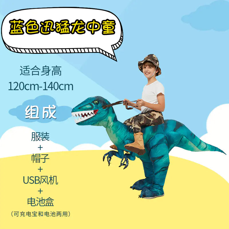 Inflatable Dinosaur Costume for Kids and Adults