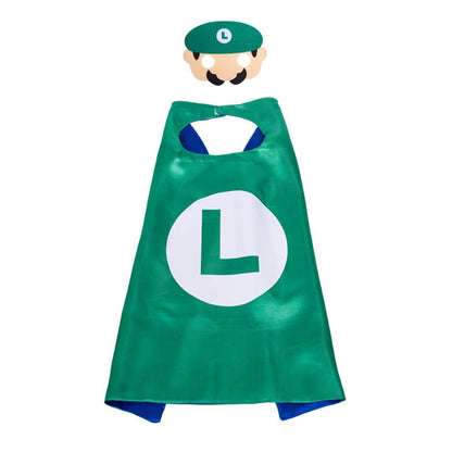 Mario Brothers Superhero Cape Costume for Kids