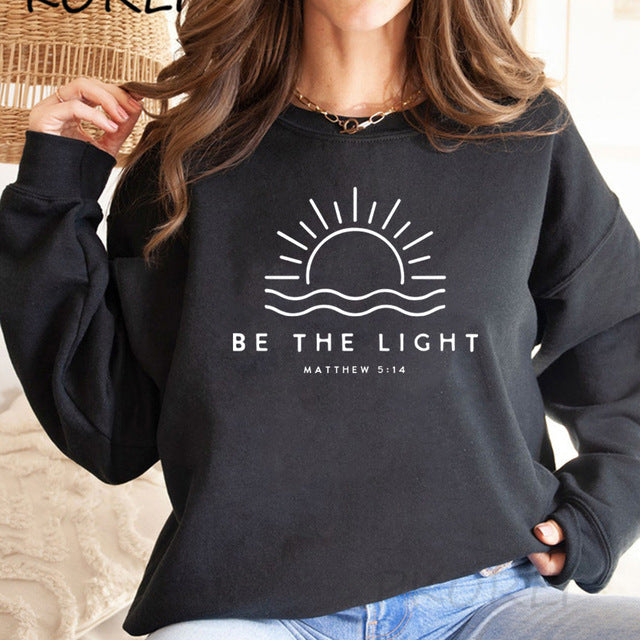 Women's Fleece-lined Crew Neck Sweater