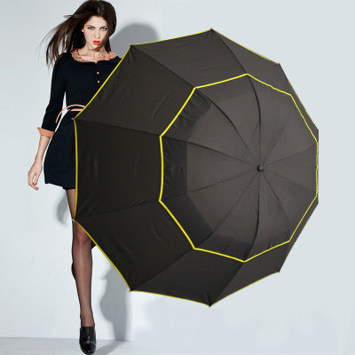 Golf Umbrella, Double Layer, Folding Design