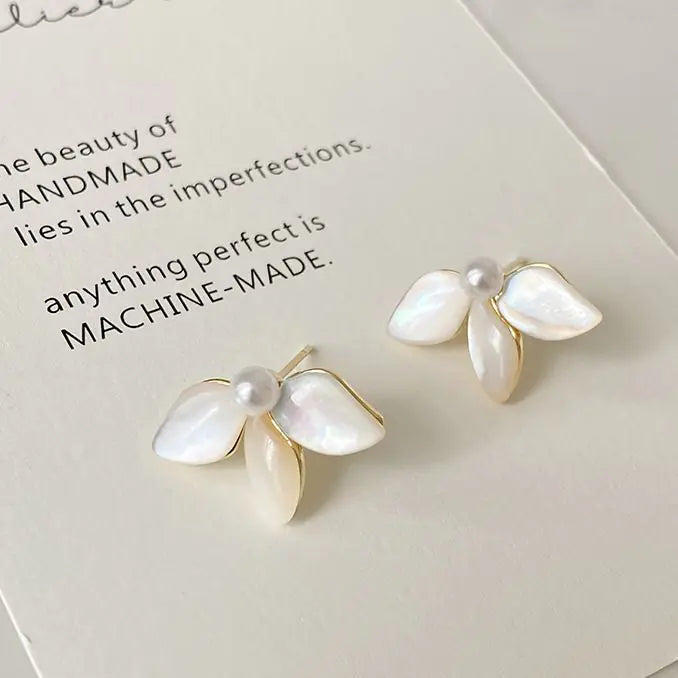 Korean Elegant Pearl Shell Earrings