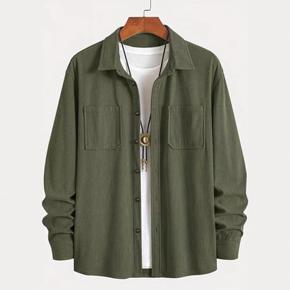 Men Spring Button Jacket Coat