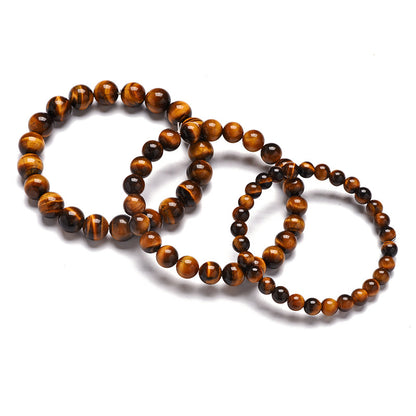 Natural Tiger Eye Bracelet with S925 Silver Jewelry
