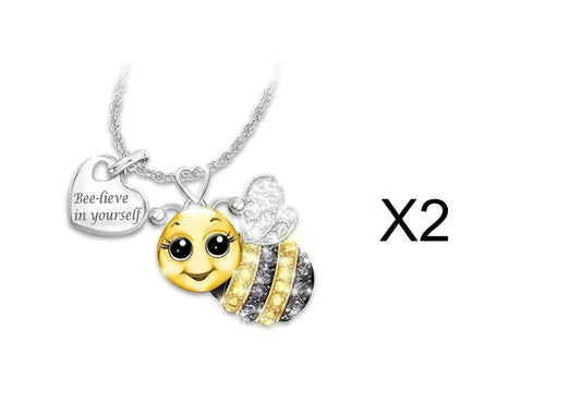 Faithful Bee Charm Necklace