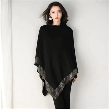 Chic Knit Shawl-Collar Jacket for Spring/Fall