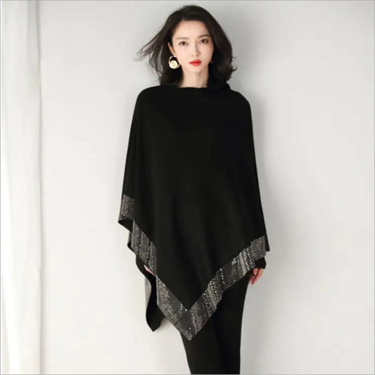 Chic Knit Shawl-Collar Jacket for Spring/Fall