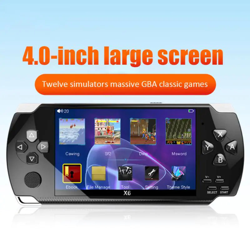 X6 Handheld Portable Game Console with 1500 Games