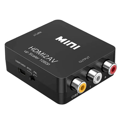 RCA to HDMI 1080P Video Audio Converter Adapter