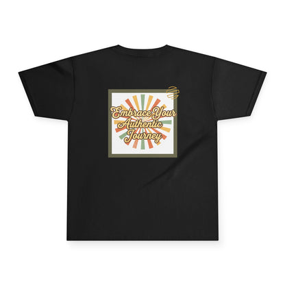 Youth Tee — "Embrace Your Authentic Journey" Retro Graphic