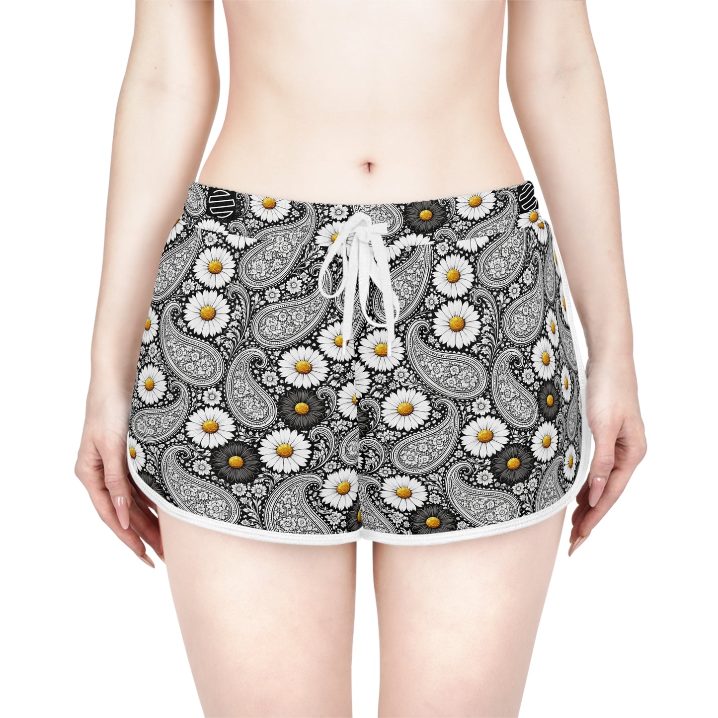 Women's Relaxed Shorts — Floral Boho Lounge & Summer Beachwear