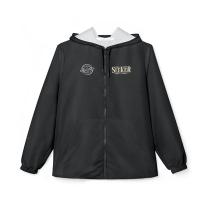 Seeker Space Windbreaker Jacket — Cosmic Galaxy Hooded Zip-Up
