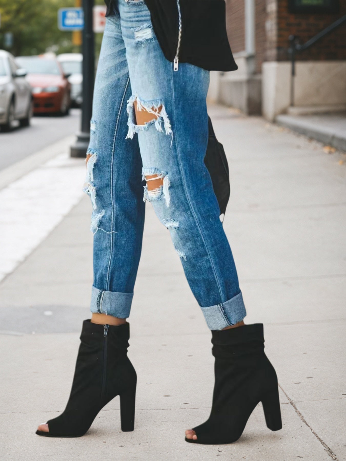 Women's Denim Pants, Ripped Jeans, Low Rise Jeans