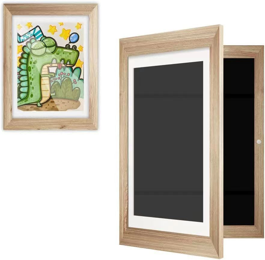 Kids' Art Display Frame with Storage Box