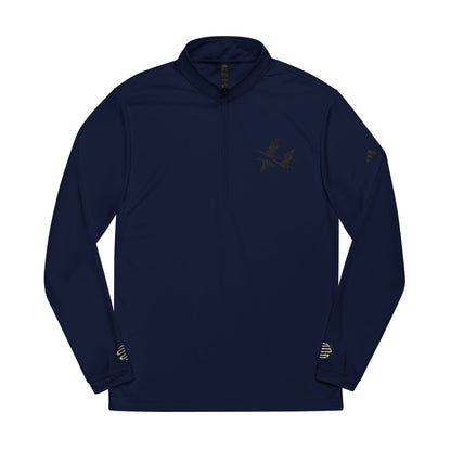 Embroidered Goose Flight Quarter-Zip Pullover