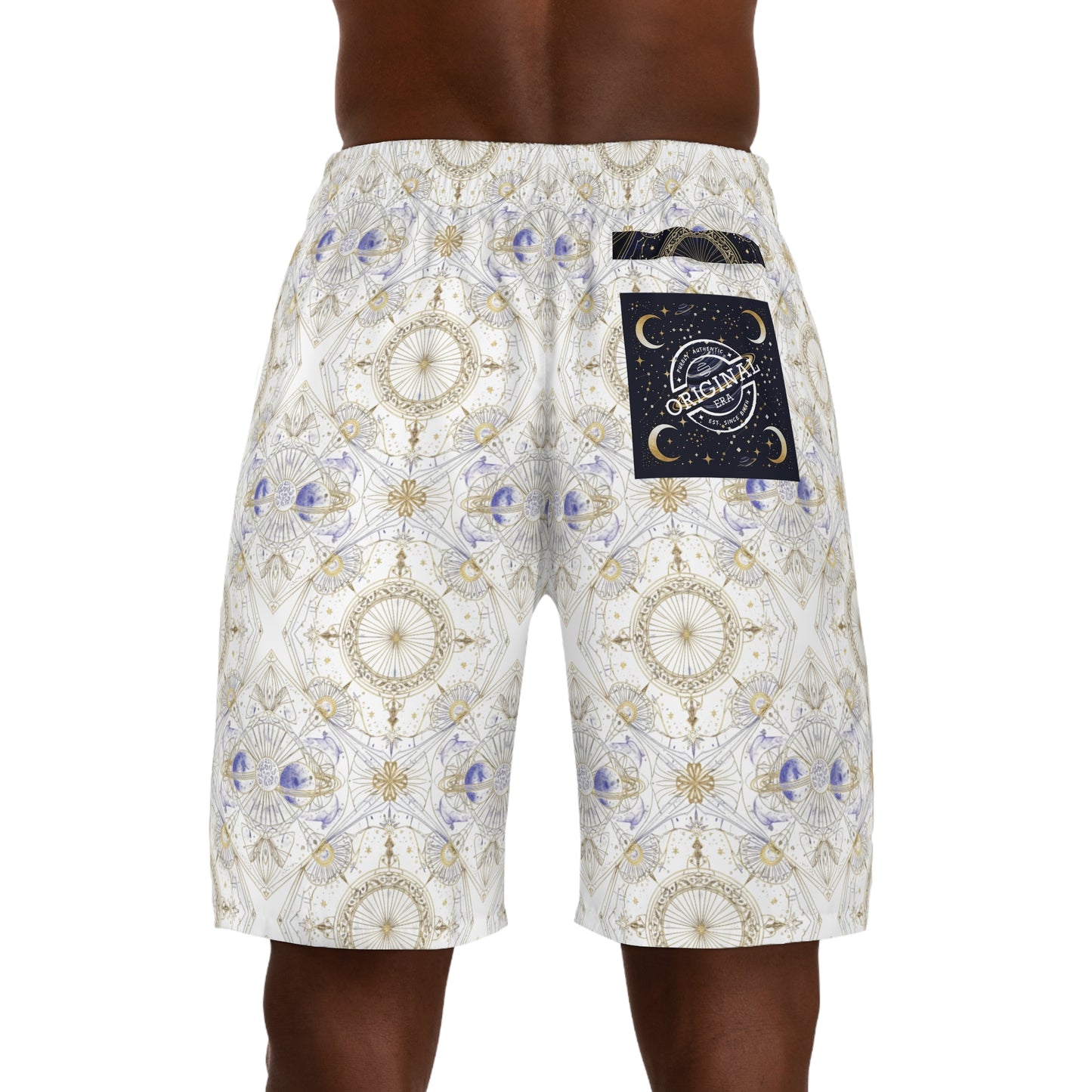 Men's Jogger Shorts — 'Sweet Dreams' Celestial Kaleidoscope
