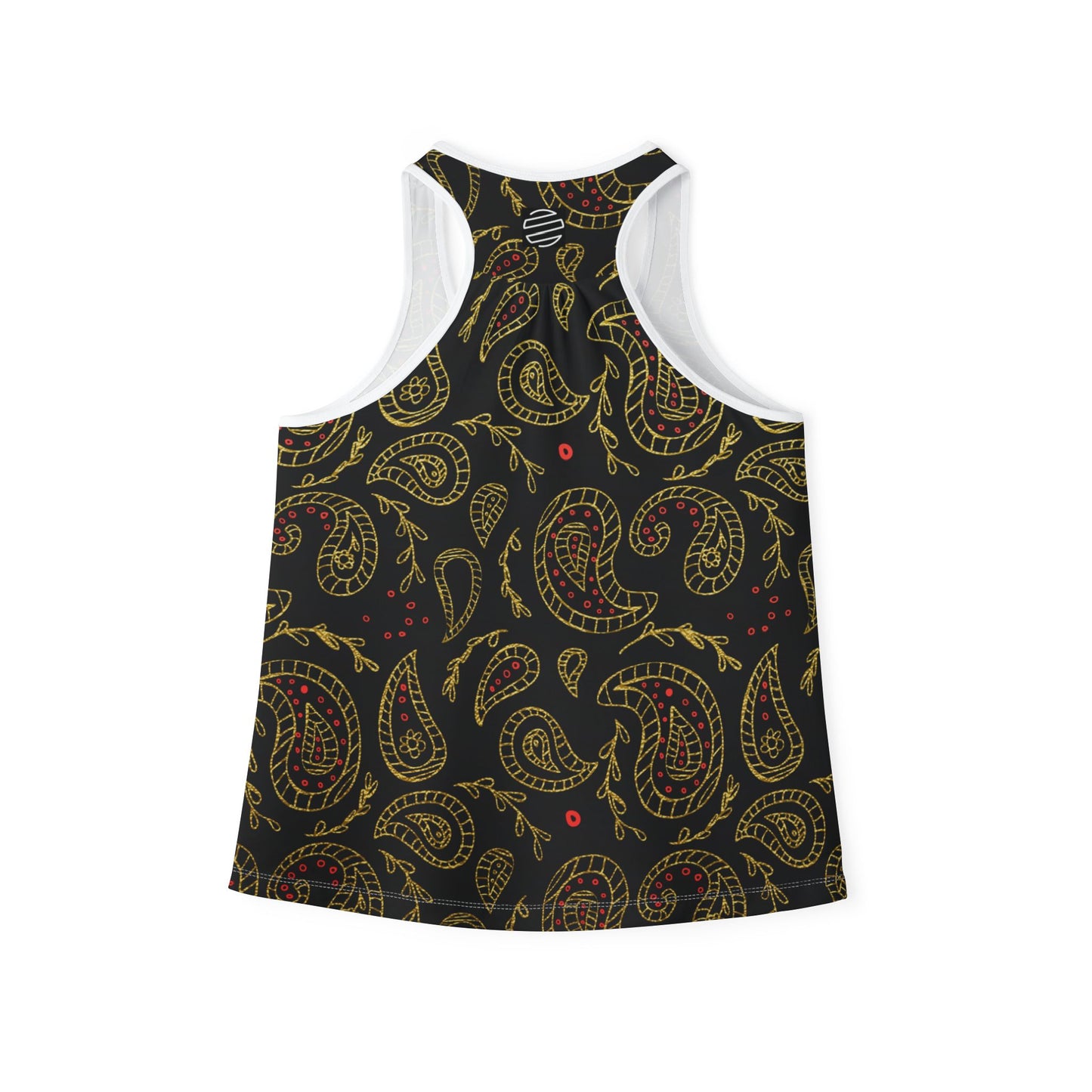 Women's Boho Black & Gold Tank Top