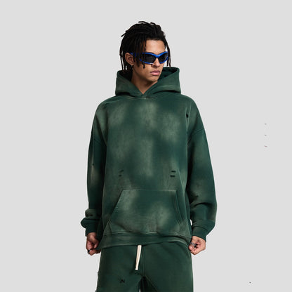 Loose Wash Worn-out Fleece Sweater