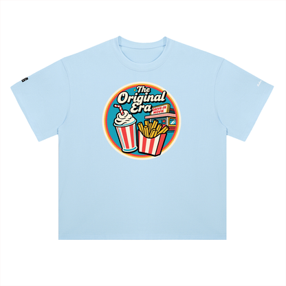 Retro Drive In Snack Bar Heavyweight Drop Shoulder Cotton T-Shirt