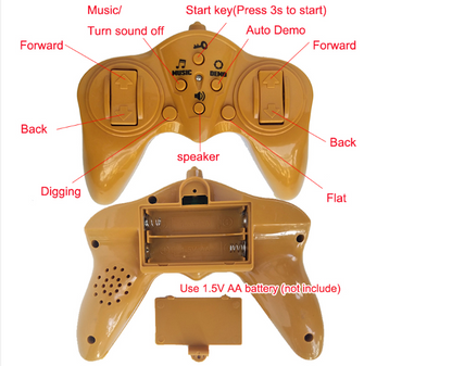 2.4G Alloy Excavator 1:24 Remote Control Toy
