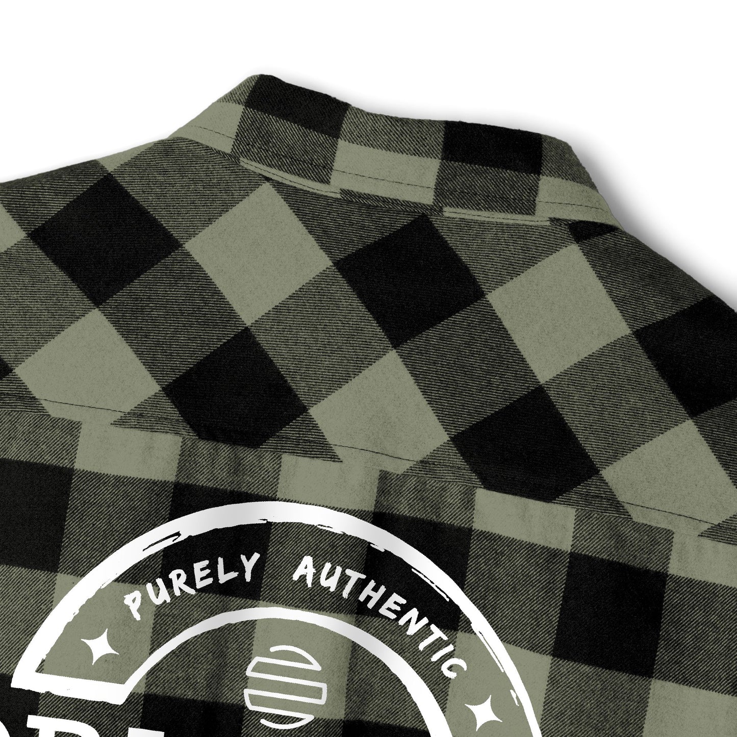 Original Era Plaid Flannel Shirt — Vintage Logo Back