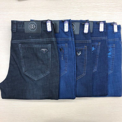 Men's Business Casual Fleece-Lined Slim Jeans