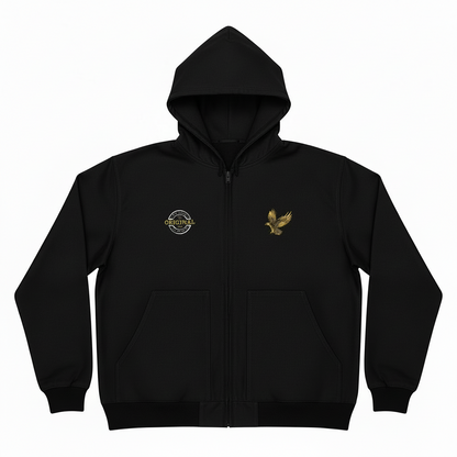 Embroidered Eagle Hooded Work Jacket — CornerStone Men's Duck Cloth