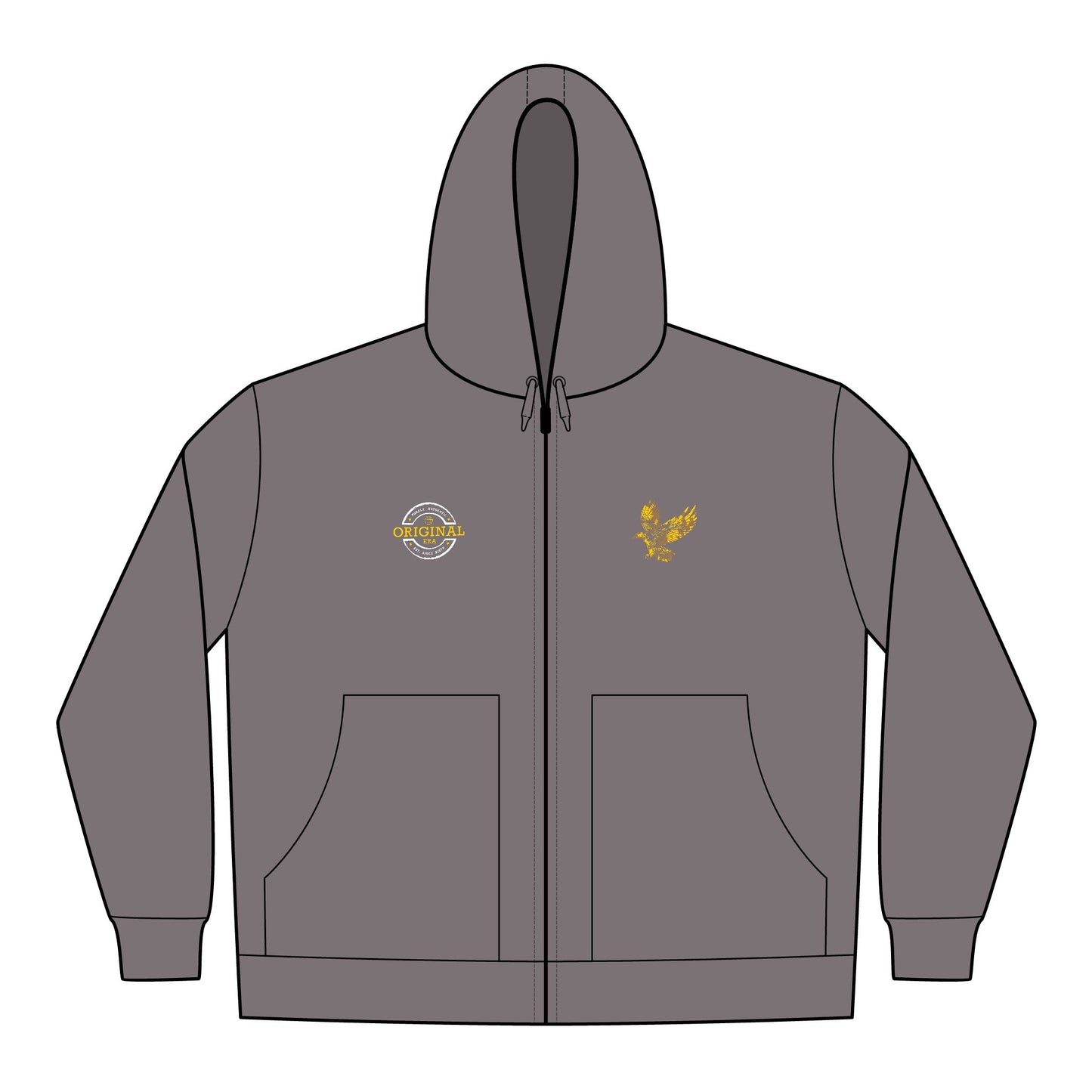 Embroidered Eagle Hooded Work Jacket — CornerStone Men's Duck Cloth