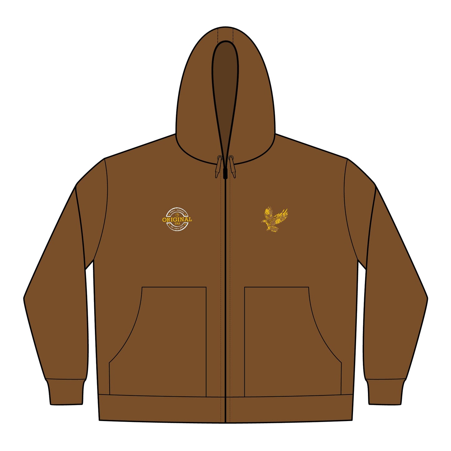 Embroidered Eagle Hooded Work Jacket — CornerStone Men's Duck Cloth