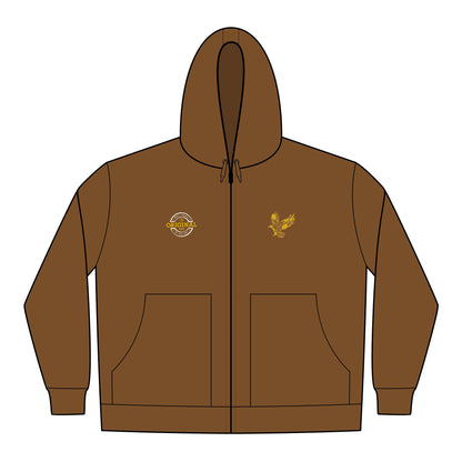 Embroidered Eagle Hooded Work Jacket — CornerStone Men's Duck Cloth