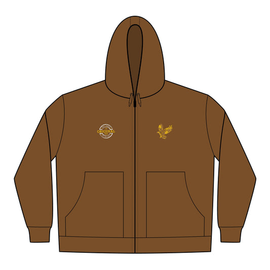 Embroidered Eagle Hooded Work Jacket — CornerStone Men's Duck Cloth