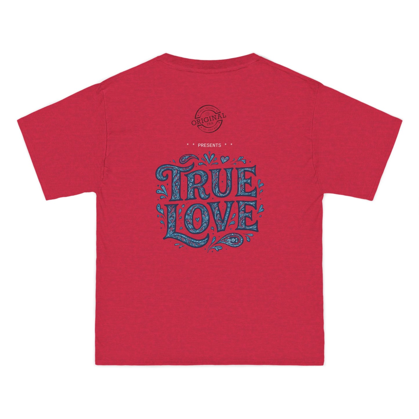 Soulful True Love Portrait T-Shirt — Romantic Couple Graphic Tee