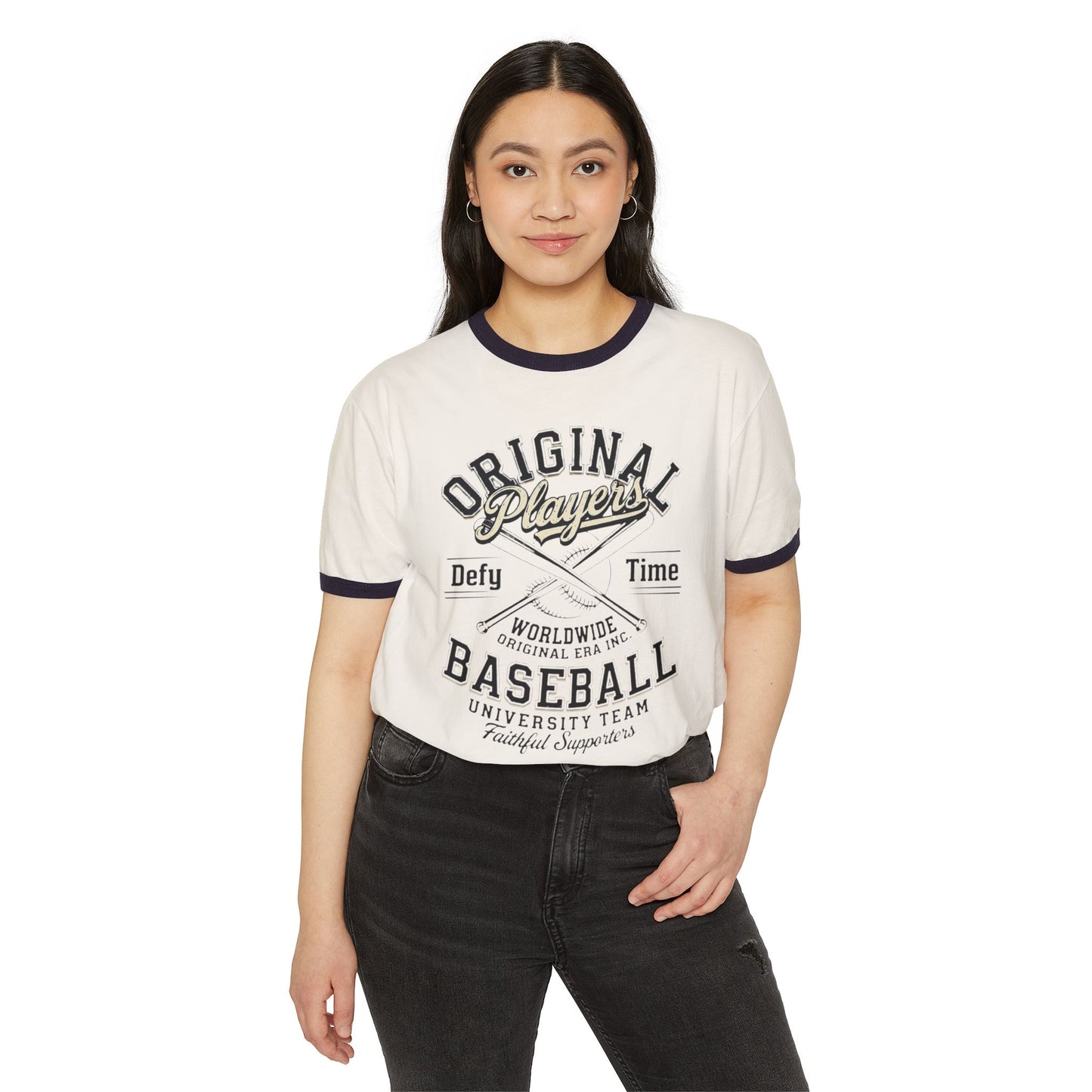 Baseball Ringer T‑Shirt — "Original Players" Vintage Athletic Tee