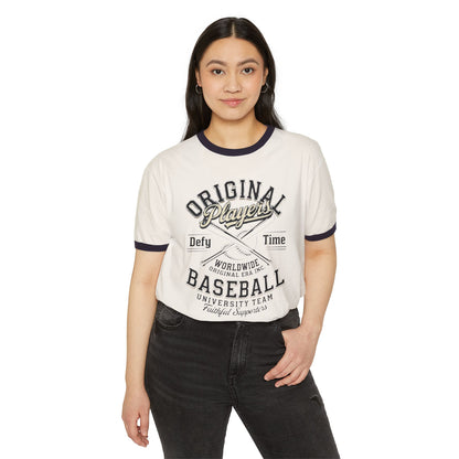 Baseball Ringer T‑Shirt — "Original Players" Vintage Athletic Tee