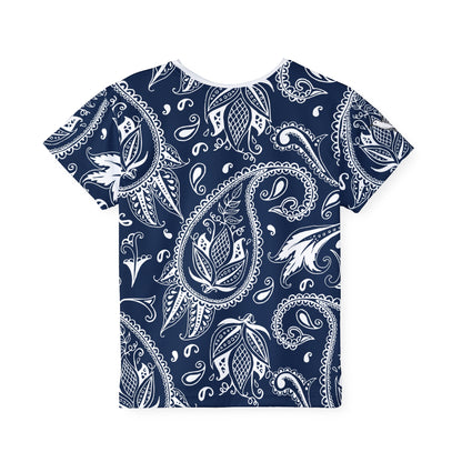 Kids Navy & White Sports Jersey