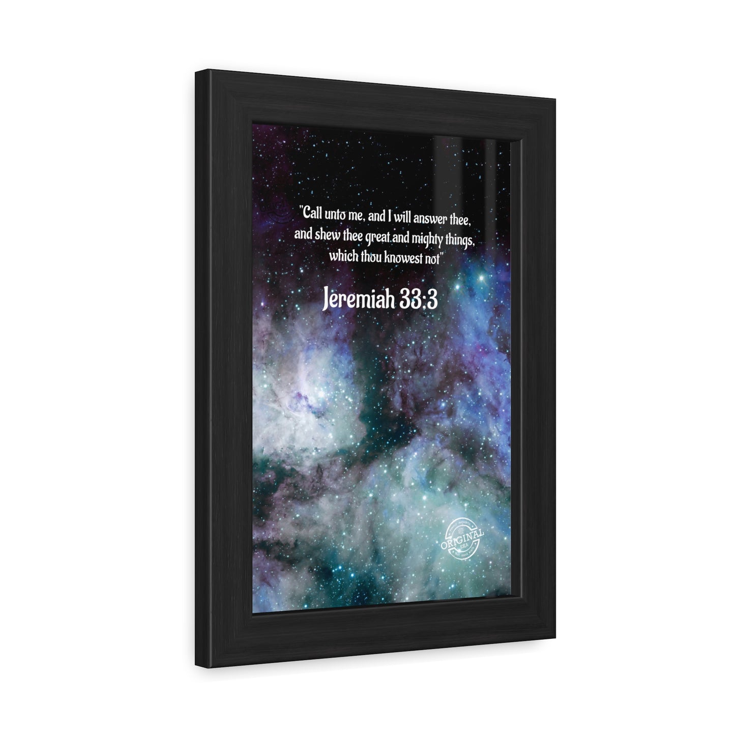 Jeremiah 33:3 Framed Poster — Inspirational Scripture Wall Art