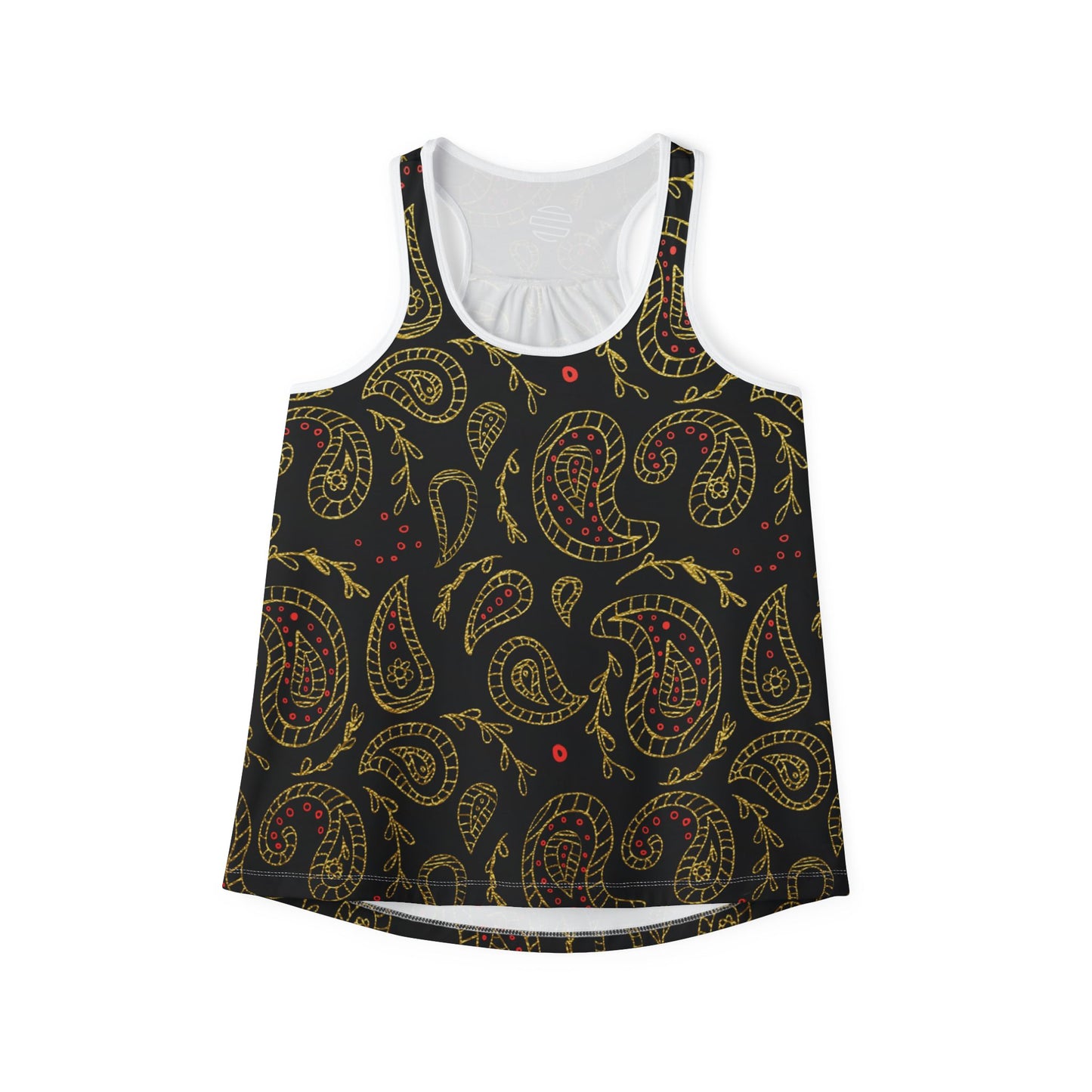 Women's Boho Black & Gold Tank Top
