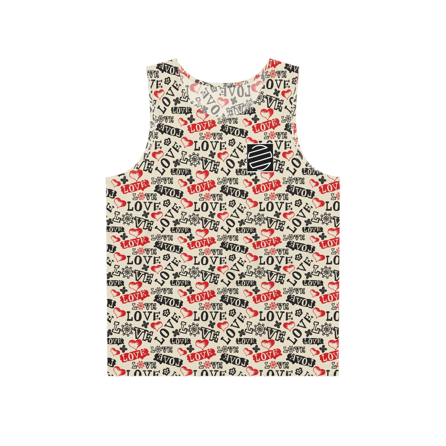 Love Pattern Tank Top — Men’s Tank