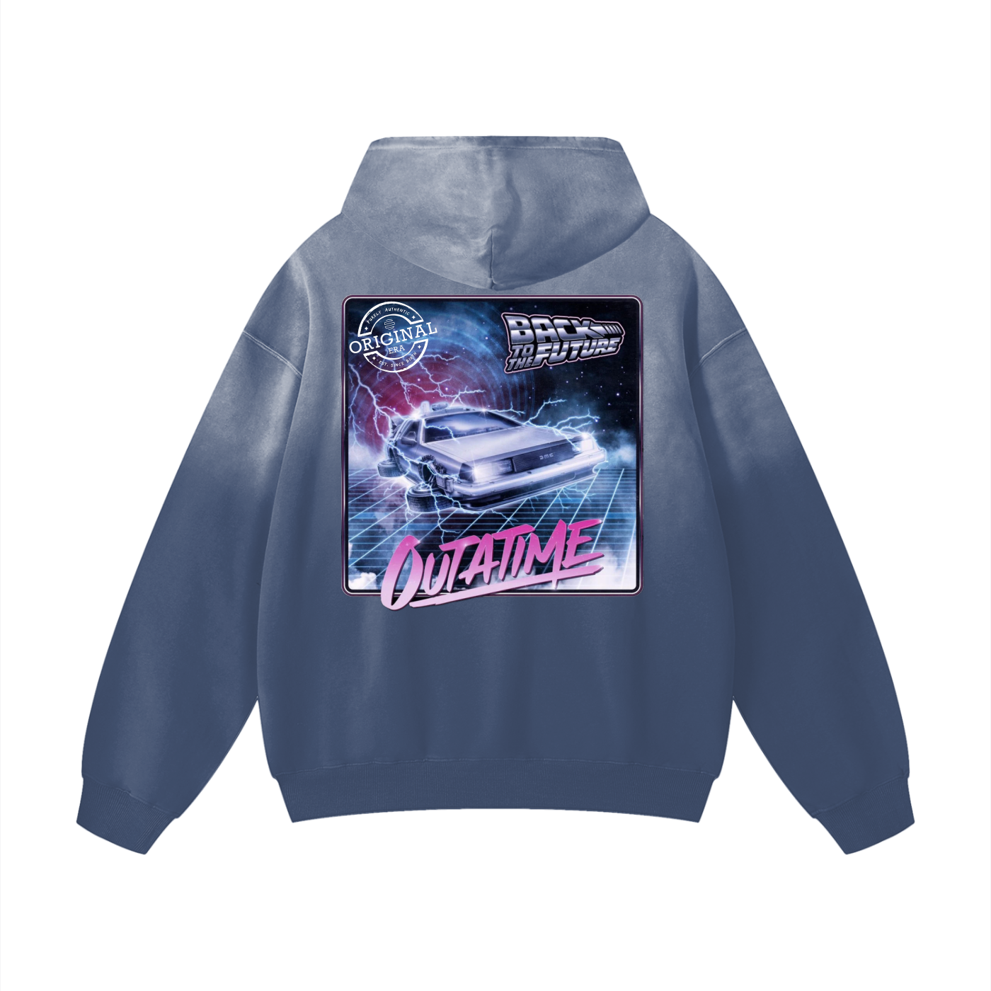 "Out of Time " Heavyweight Sunfade Oversized Hoodie