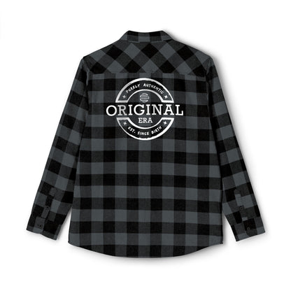 Original Era Plaid Flannel Shirt — Vintage Logo Back