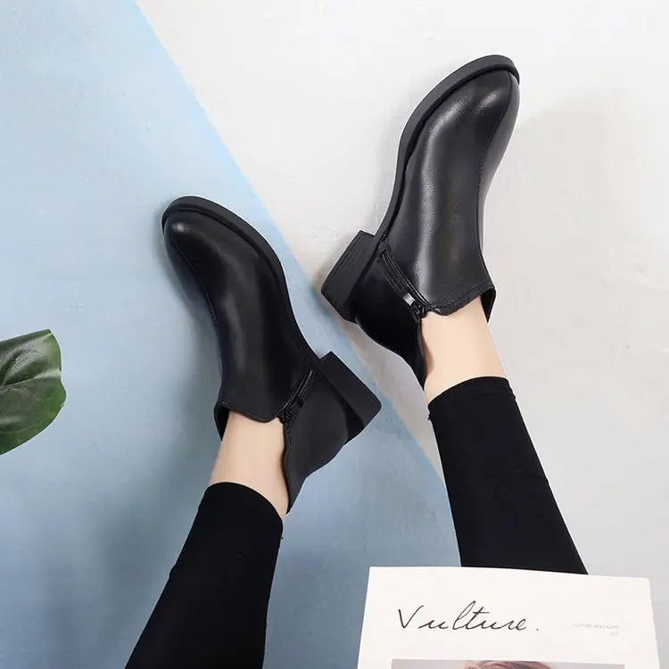 Black Leather Shoes Collection