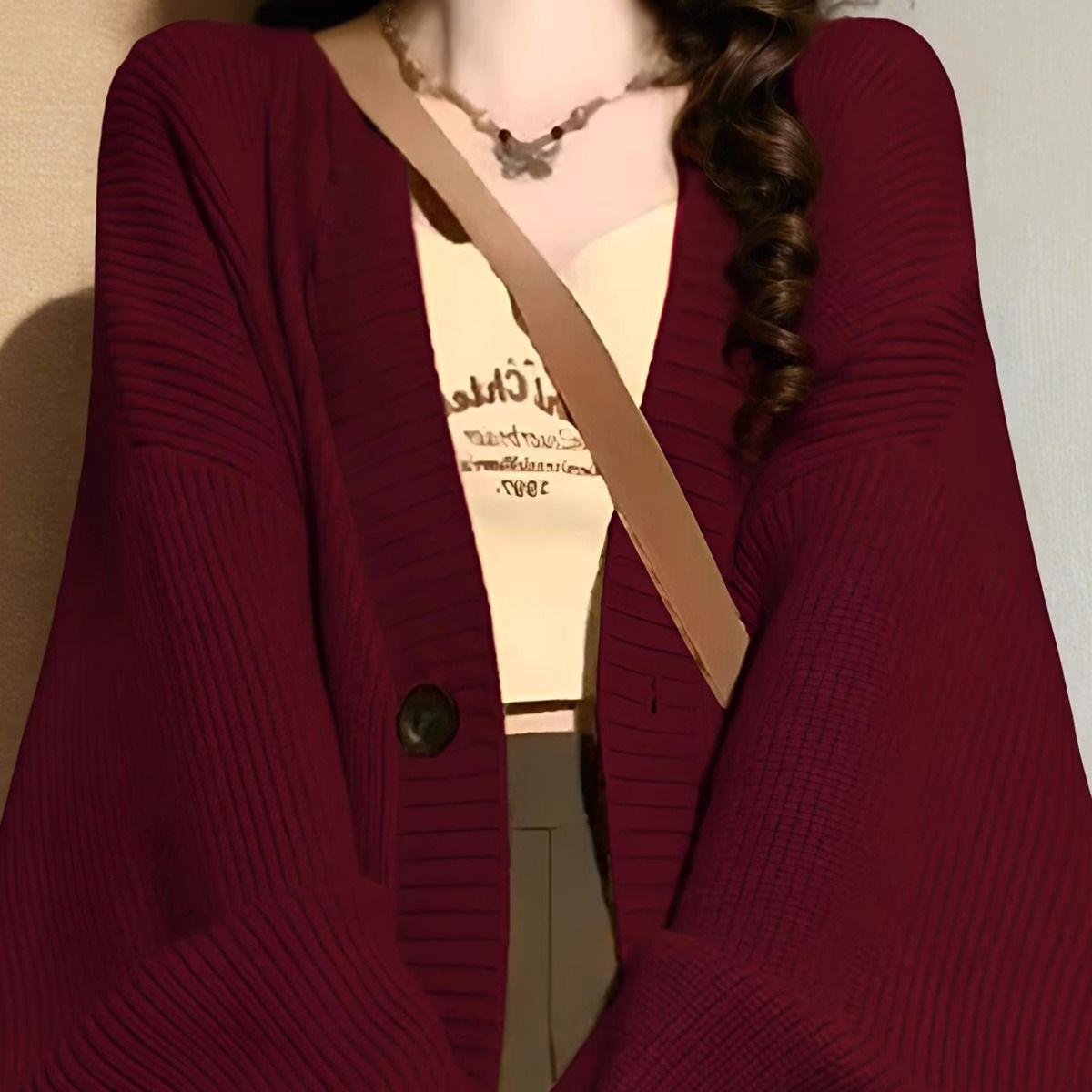 Retro Casual Laid-back Sweater Coat