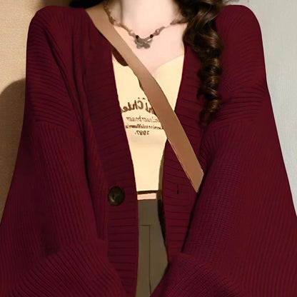 Retro Casual Laid-back Sweater Coat