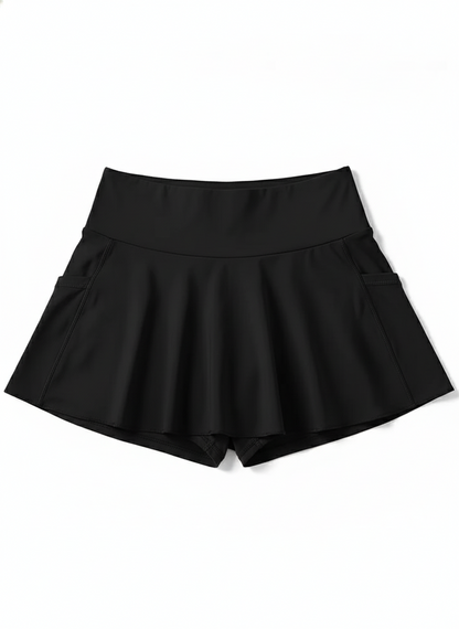 Chic Women's Pleated High-Waist Tennis Skirt