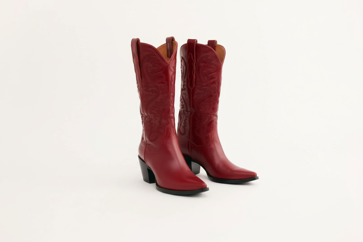 Beautiful PU Leather Sleeve Martin Boots