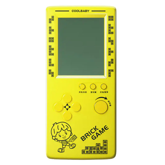 Handheld Game Console with Retro Puzzle Game Modes