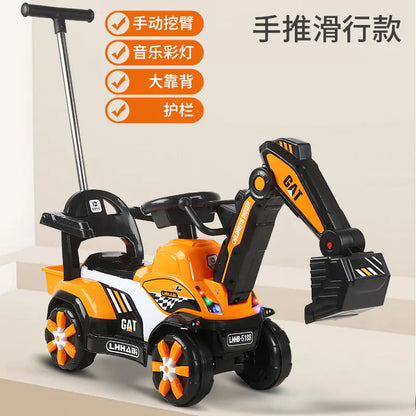 Electric Excavator Toy for Kids Aged 1-3 Years