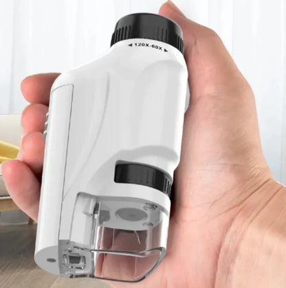 Pocket Microscope with LED for Kids