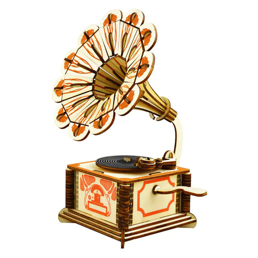 Vintage Gramophone 3D Wooden Puzzle
